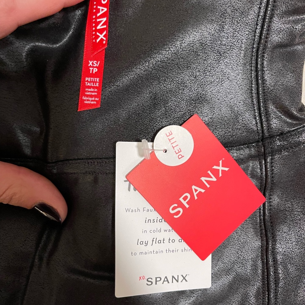 SPANX Faux Leather Leggings